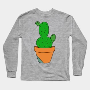 Cute Cactus Design #65: Nicely Shaped Cactus Long Sleeve T-Shirt